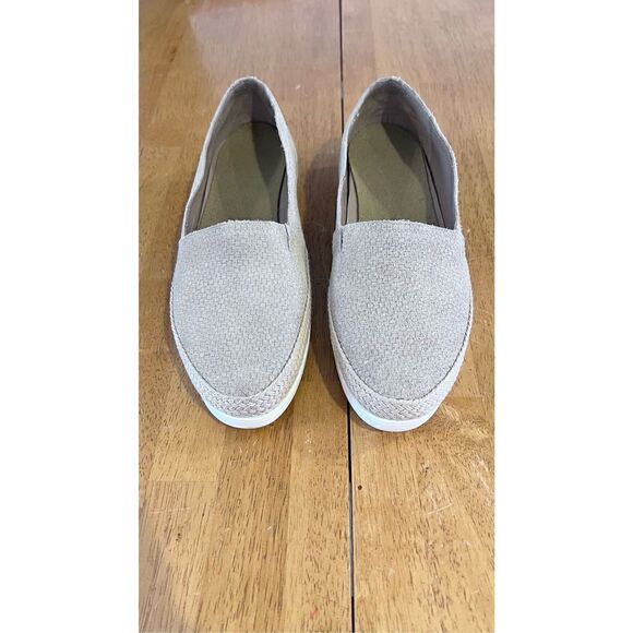 DONALD J. PLINER PALMS WOMENS TAUPE SUEDE ESPADRILLE LOAFERS SHOES SZ 8.5 - Picture 2 of 11